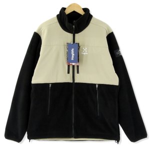 未使用 Combination Fleece JK フリースジャケット POLARTE BLACK/BEIGE L タグ付き メンズ