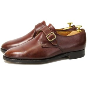 Tricker's × St.James Collection トリッカーズ シングルモンク 4551 カーフ 茶 UK7シューズ