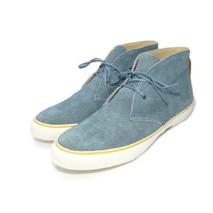 チャッカブーツ 靴 青 スエード GORE-TEX 26.5cm 箱付ブーツ