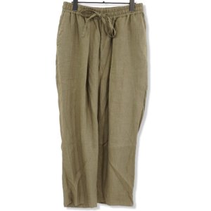 ワークパンツ A21B-05PT01C NEW CLASSIC FIT EASY TROUSERS 麻 ヘンプ カーキ 3