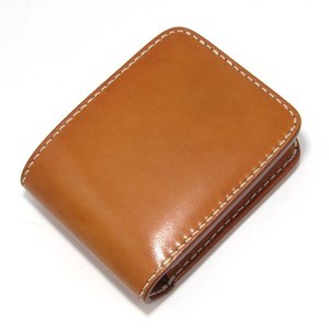 二つ折り財布 WALLET-F サドル ナチュラル レザー 革 