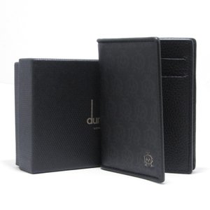 Dunhill ダンヒル カードケース L2PA47A 名刺入れ PVC カーフ WINDSOR BUSINESS CARD CASE MF ブラック 黒 レザー 革