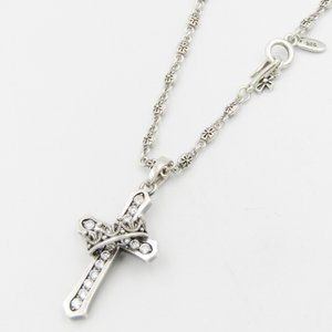 SPJ122-1 Cross with Crown Pendant SNJ125 Tiny Cross Chain  