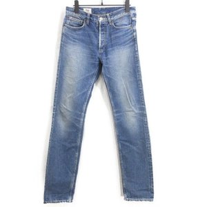 STRAIGHT 5P DENIM ダメージ加工 インディゴ 28 メンズ