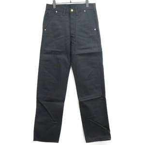  8HU BLACK HBT DOUBLE-KNEE WORK TROUSERS