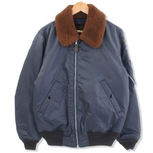 RRL SHEARLING DOWN BOMBER JACKET 