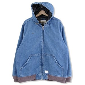 VICE JACKET COTTON DENIM 18AW 182WVDT-JKM06 デニム ジップパーカー インディゴ 3