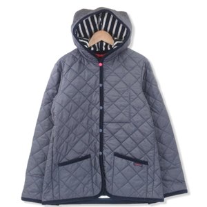 未使用 SAINTJAMES × LAVENHAM キルティングジャケット 紺 40 レディース