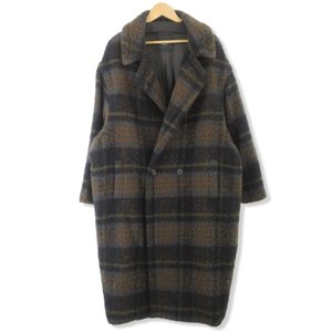 18AW Check Coat US1462 チェックコート ウール モヘア