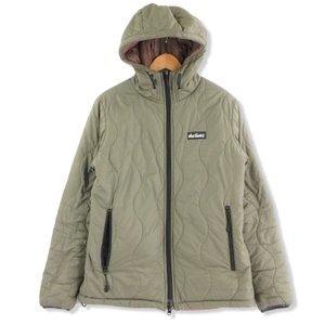 HOODED PRIMALOFT JACKET リバーシブル 中綿 ジャケット オリーブ S メンズ