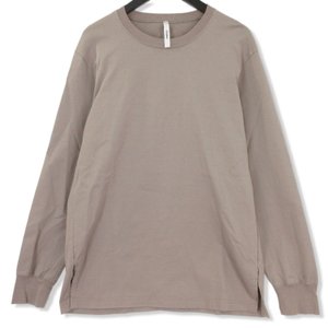 長袖Tシャツ AJ93-242 Giza shirky jersey crew neck L/S カットソー ベージュ 2 メンズ