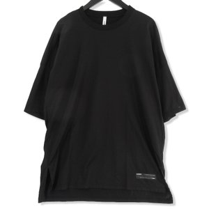 半袖Tシャツ AJ02-213 60/2 ギザシルキー 天竺 クルーネック ドルマン S/S 黒 2 メンズ