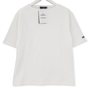 未使用 バスクシャツ OUESSANT 半袖Tシャツ ボートネック 白 T3 メンズ