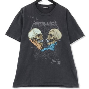 半袖Tシャツ METALLICA メタリカ スカル プリント ダメージ加工