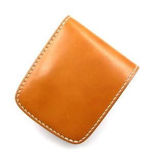 二つ折り財布 サドル WALLET-B ショートウォレット 小銭入れ付 ナチュラル レザー 本革 