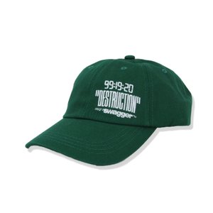 未使用 キャップ 99:19:20 DESTRUCTION CAP 刺繍 6PANEL CAP 緑 メンズ