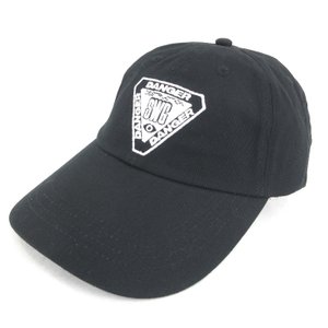 未使用 DANGER DESTRUCTION CAP ロゴ刺繍 6PANEL CAP 黒 メンズ