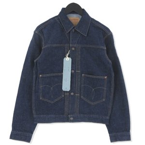 デニムジャケット 74-210 Gジャン denim jacket 赤耳 カバーオール インディゴ 36 タグ付き メンズ