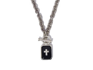 ONYX SQUARE CHAIN NECKLACE SNJ115