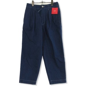 cotton-denim 2 tuck trousers WZSP-UM205