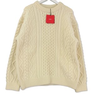 OEFL-UM227 ケーブル セーター ウール French Merino Cable-Knit