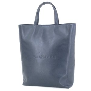FUJITAKA フジタカ トートバッグ ショッパー型 日本製 ネイビー 紺 レザー バッグ