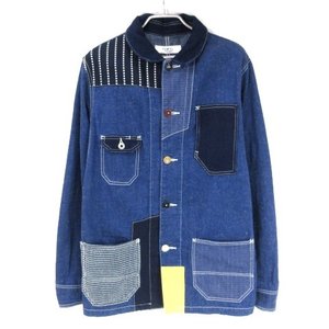 カバーオール パッチワーク 17SS デニムジャケット インディゴ
 3 メンズ