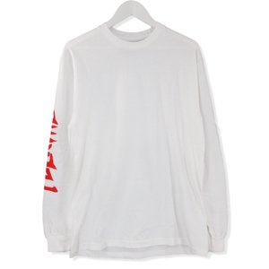 COLLAGE L/S TEE バックプリント 袖プリント ホワイト