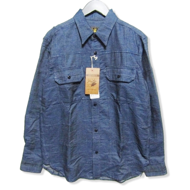 アンドファミリーIndigo Crash Patchwork Shirts SHL-2109670買取