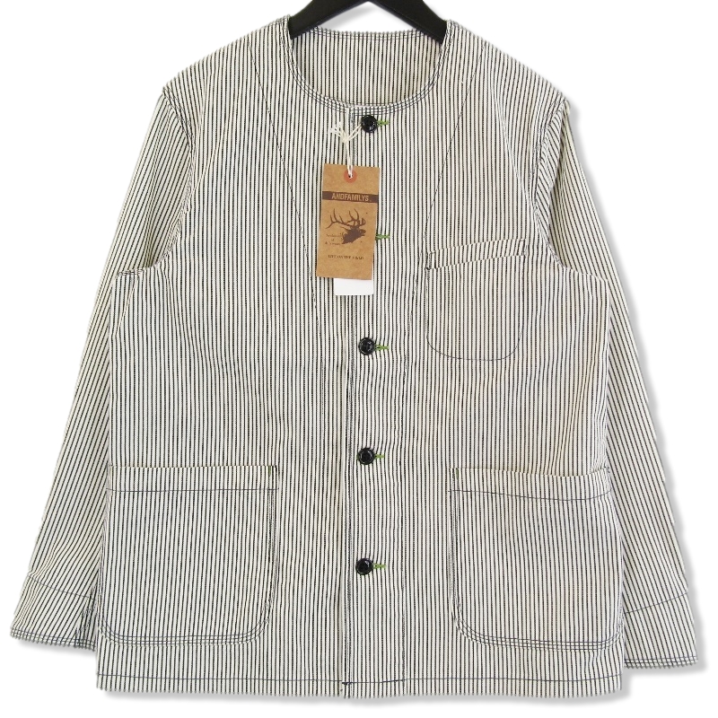 アンドファミリーCollarless Hickory Jacket JK-2108663HK買取