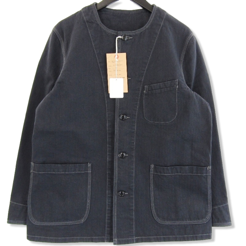 アンドファミリーCollarless Herringbone Jacket JK-2108663HB買取