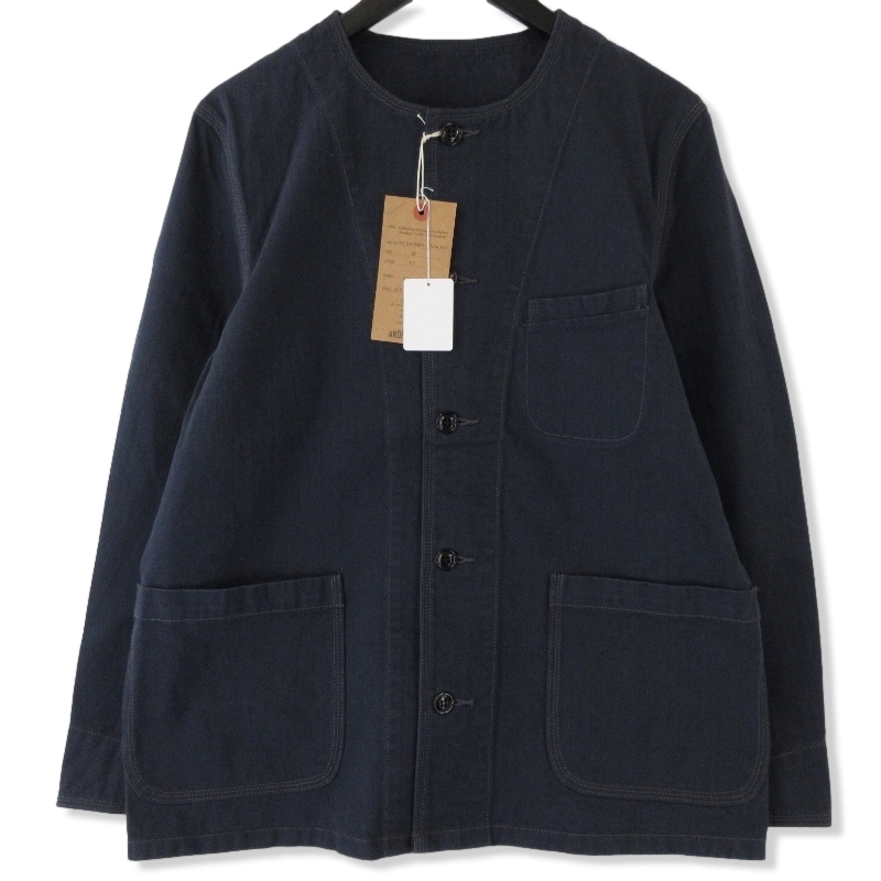 アンドファミリーCollarless Herringbone Jacket JK-2108663買取