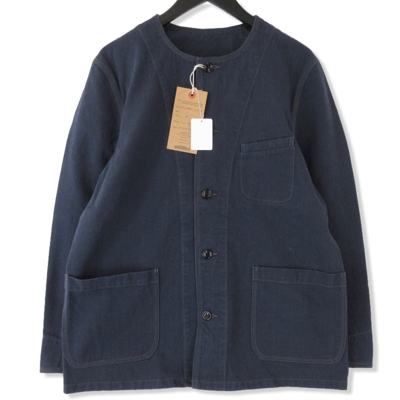 アンドファミリーCollarless Herringbone Jacket JK-2108663買取