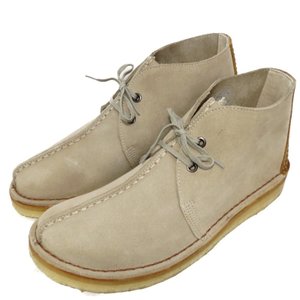 未使用 Clarks×BEAMS クラークス ビームス Deserttrek HI 15201277 デザートブーツ 40th コラボ ベージュ 26cm 箱付ブーツ