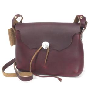 フェルナンドレザー Horizontal Concho Pouch M ショルダーバッグ コンチョ ポーチ WINE 