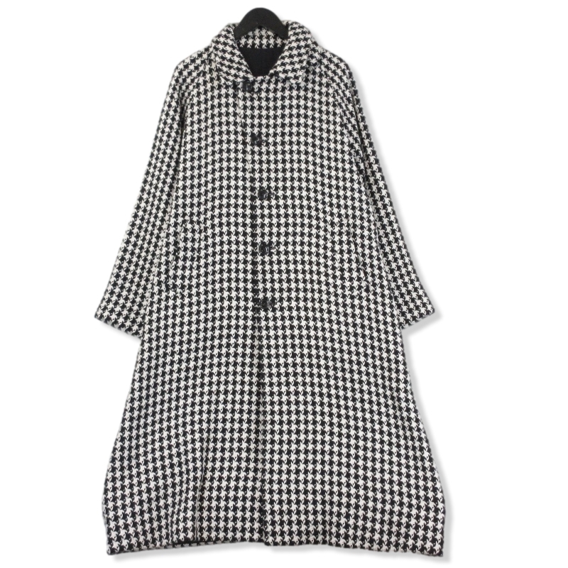 カンタータHoundstooth Check Balmacaan Coat 20AW買取