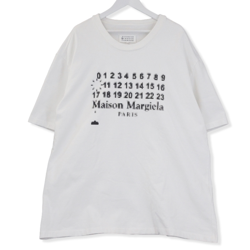 メゾンマルジェラ 半袖Tシャツ モザイクエフェクト カレンダータグ を