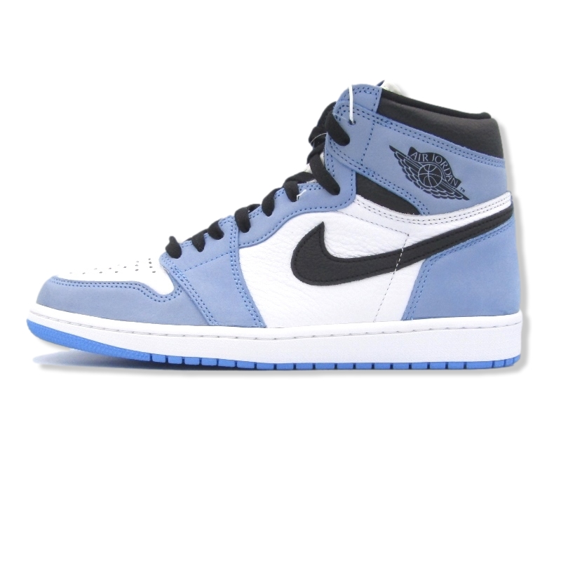 ナイキAIR JORDAN 1 RETRO HIGH OG WHITE/UNIVERSITY BLUE-BLACK 555088-134買取