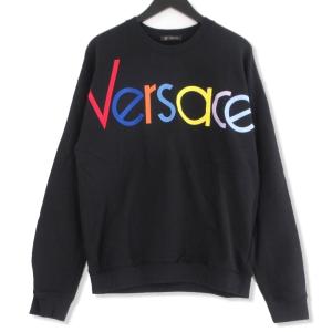 ヴェルサーチ クルーネックスウェット Logo Embroidered Sweatshirt A81504 A228554