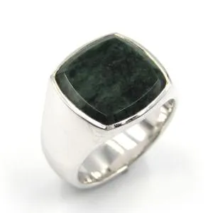 TOM WOOD トムウッド リング Cushion Green Marble RING #54 