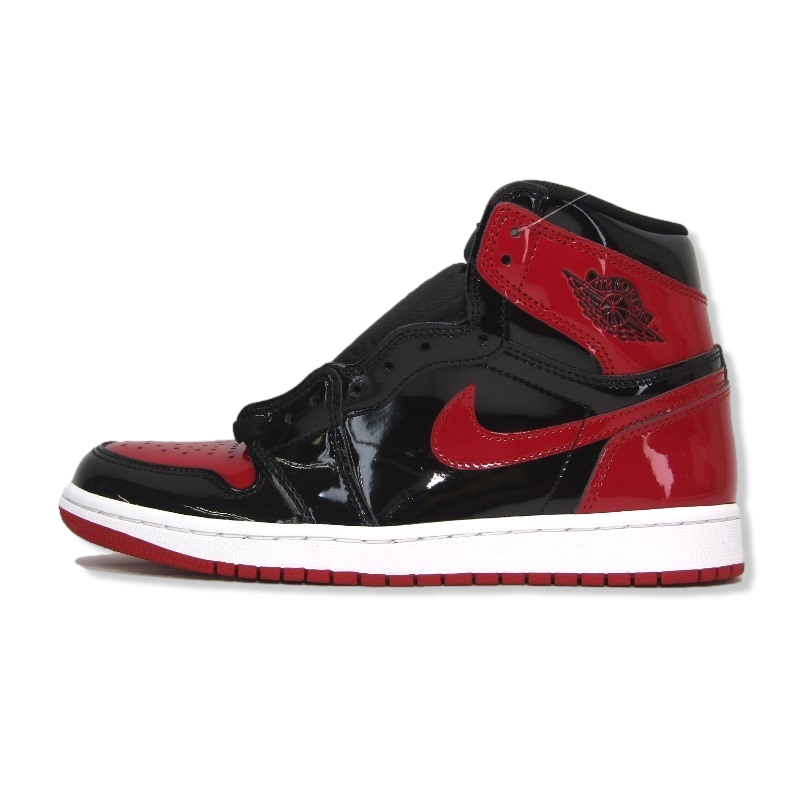 ナイキAIR JORDAN 1 RETRO HIGH OG BRED PATENT 555088-063買取