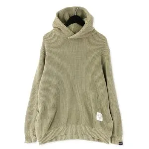 プルオーバーパーカー Sulfur Knit Parka 1820504 サルファ ニット フーディー オリーブ