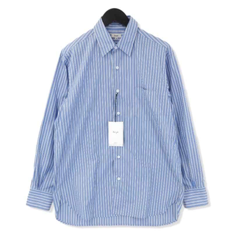 SCYE サイ Striped Cotton Poplin Big Shirt 1121-31070