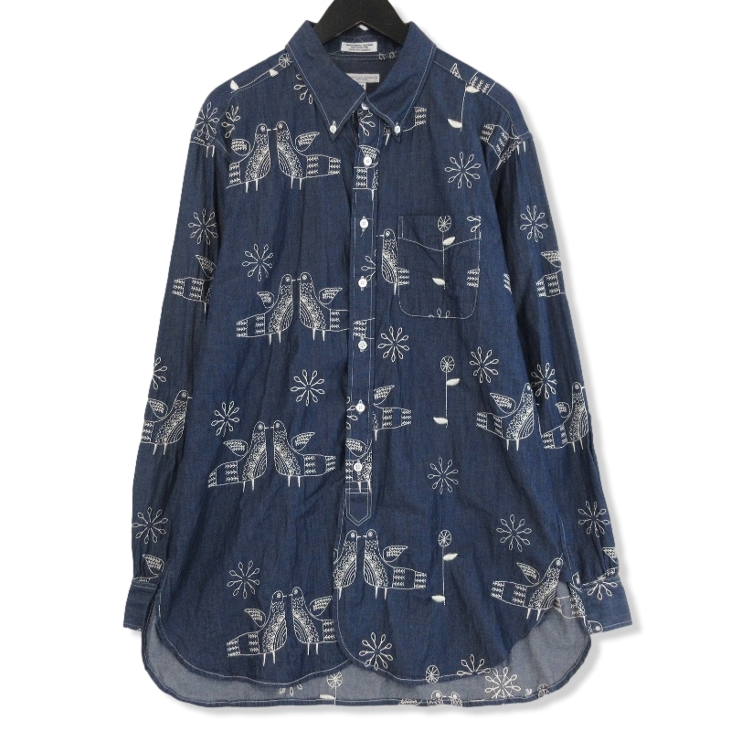 エンジニアドガーメンツ長袖シャツ 19 Century BD Shirt Bird Embroidery Denim買取