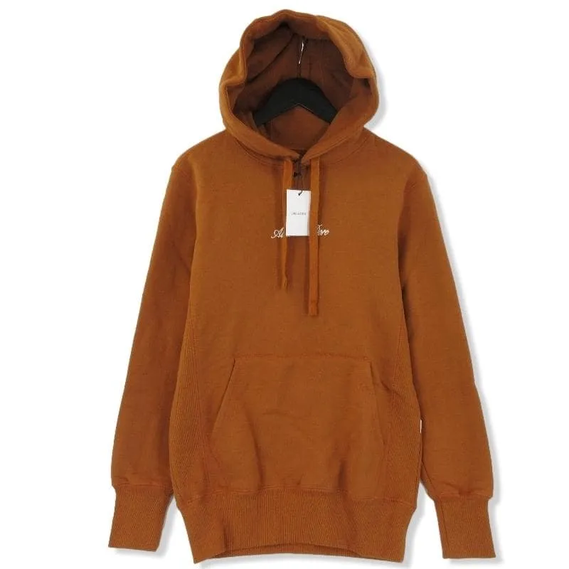 LOGO HOODIE? プルオーバーパーカー ルスト ブラウン S