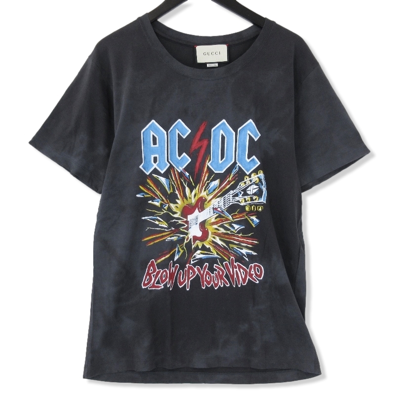 グッチ半袖Tシャツ 17AW AC/DC 493117 X3H43 買取