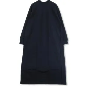 MAISON EUREKA メゾンエウレカ マキシ丈 ワンピース 145 GIZA COTTON MAXI L/S コットン 長袖 ロング 紺 F