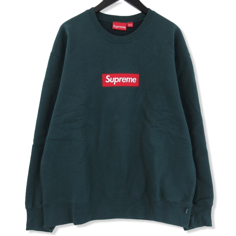 シュプリームスウェット BOX LOGO CREWNECK DARK PINE買取