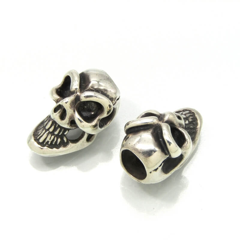 ビルウォールレザーペンダント C324 Skull Bead Charm 2点セット買取