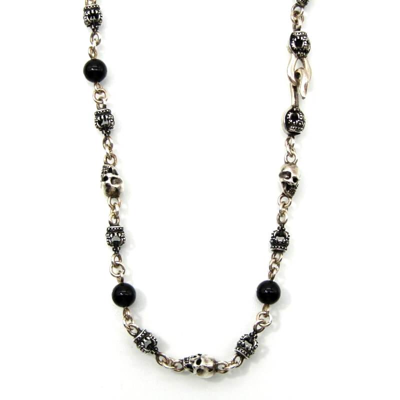 ジャスティンデイビスネックレス SNJ126-1 SKULL DIVINE STONE CHAIN買取